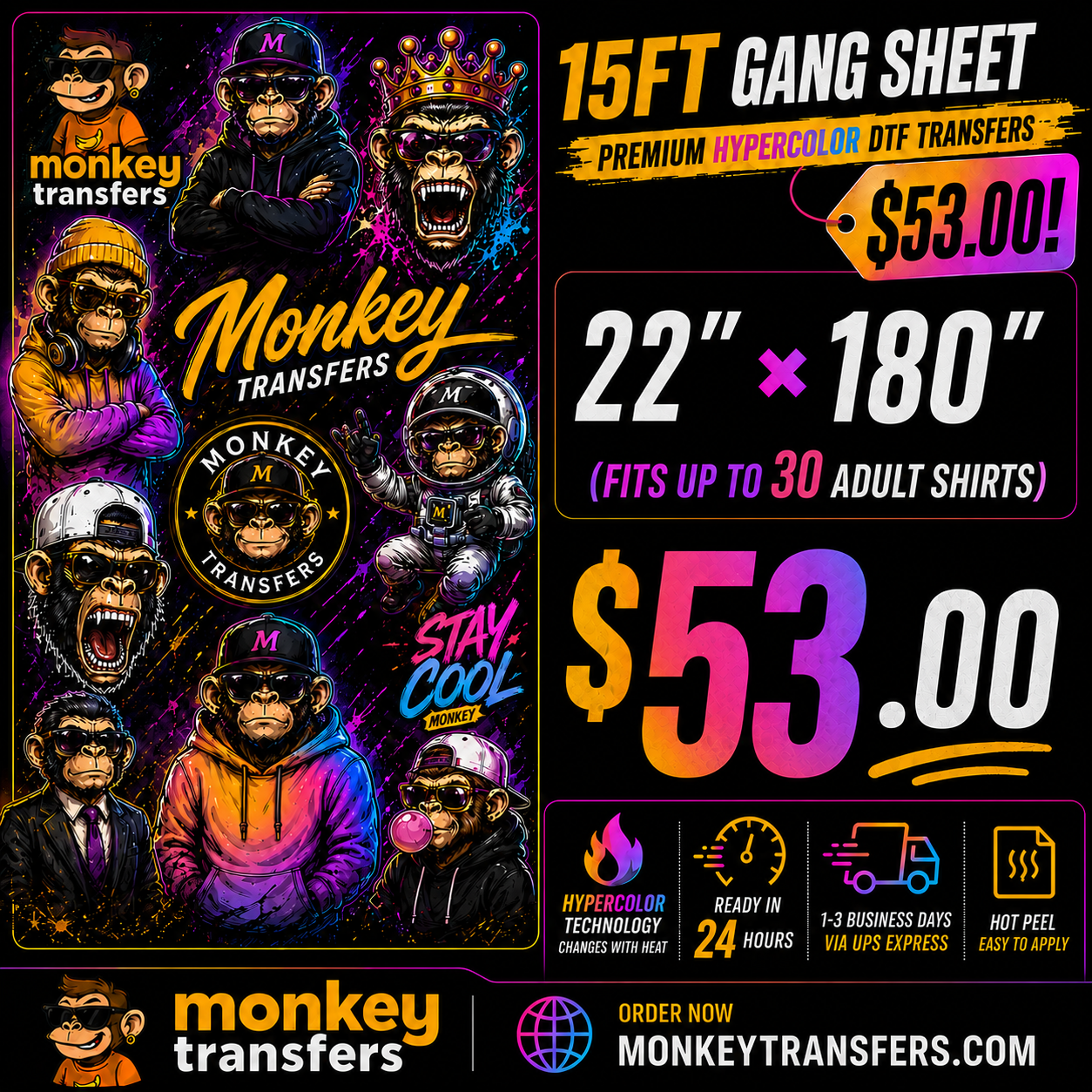 DTF Transfers Gang Sheet Builder