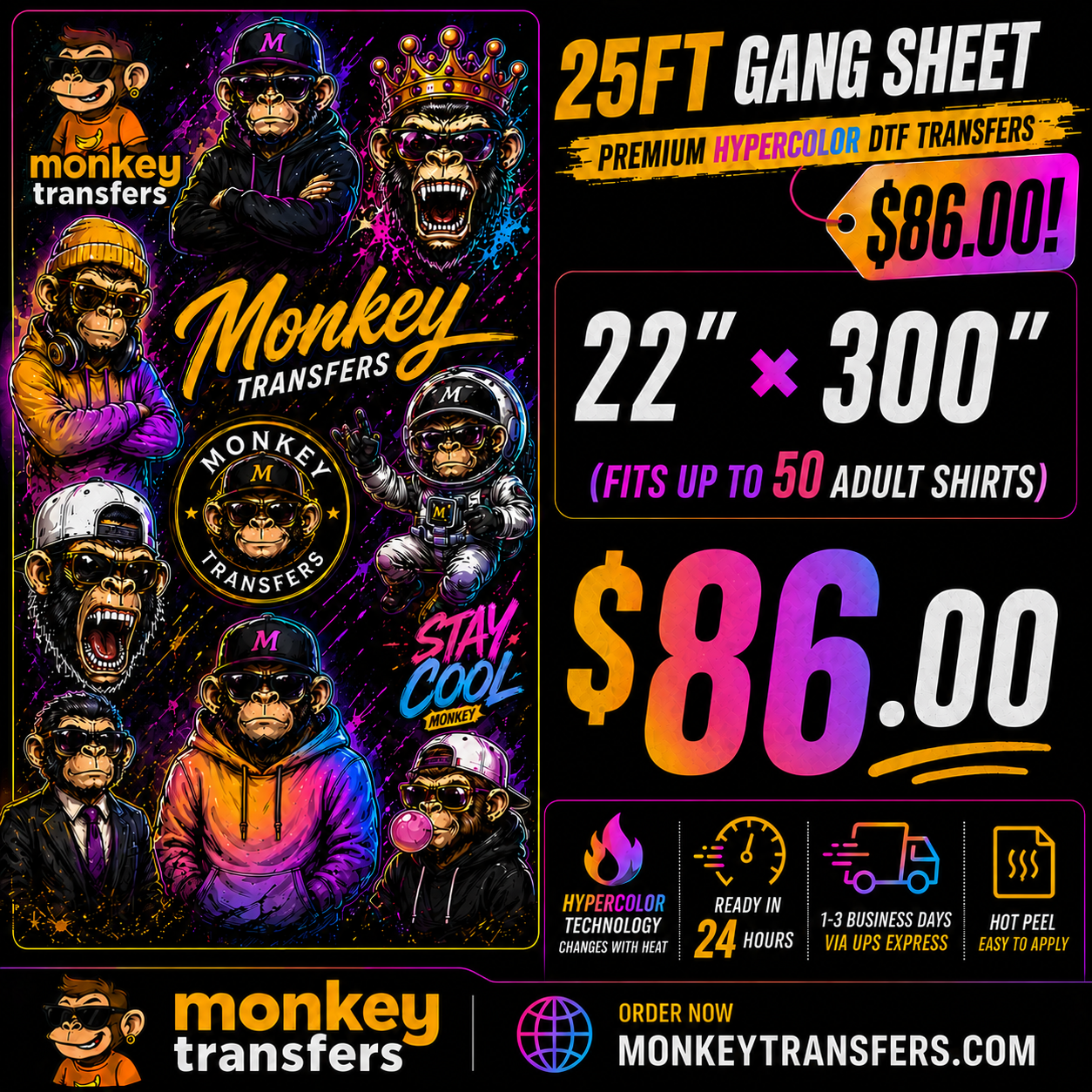 DTF Transfers Gang Sheet Builder