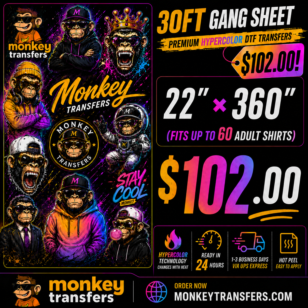 DTF Transfers Gang Sheet Builder