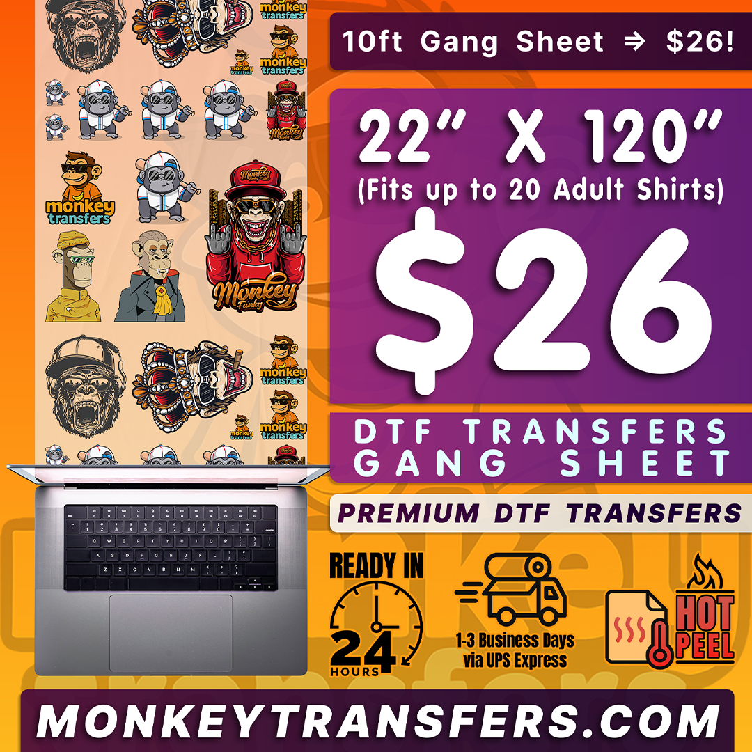 DTF Transfers Gang Sheet Builder