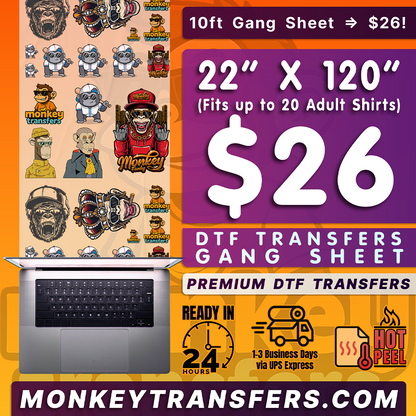 DTF Transfers Gang Sheet Builder