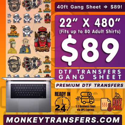 DTF Transfers Gang Sheet Builder