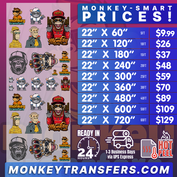 DTF Transfers Upload Gang Sheets