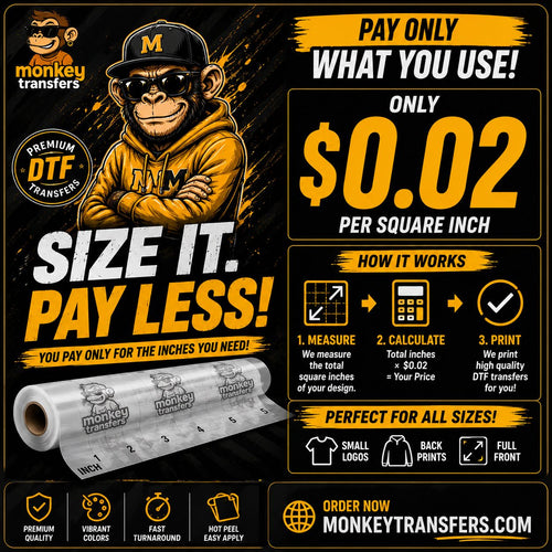 DTF Transfers by Size