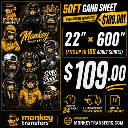 DTF Transfers Gang Sheet Builder