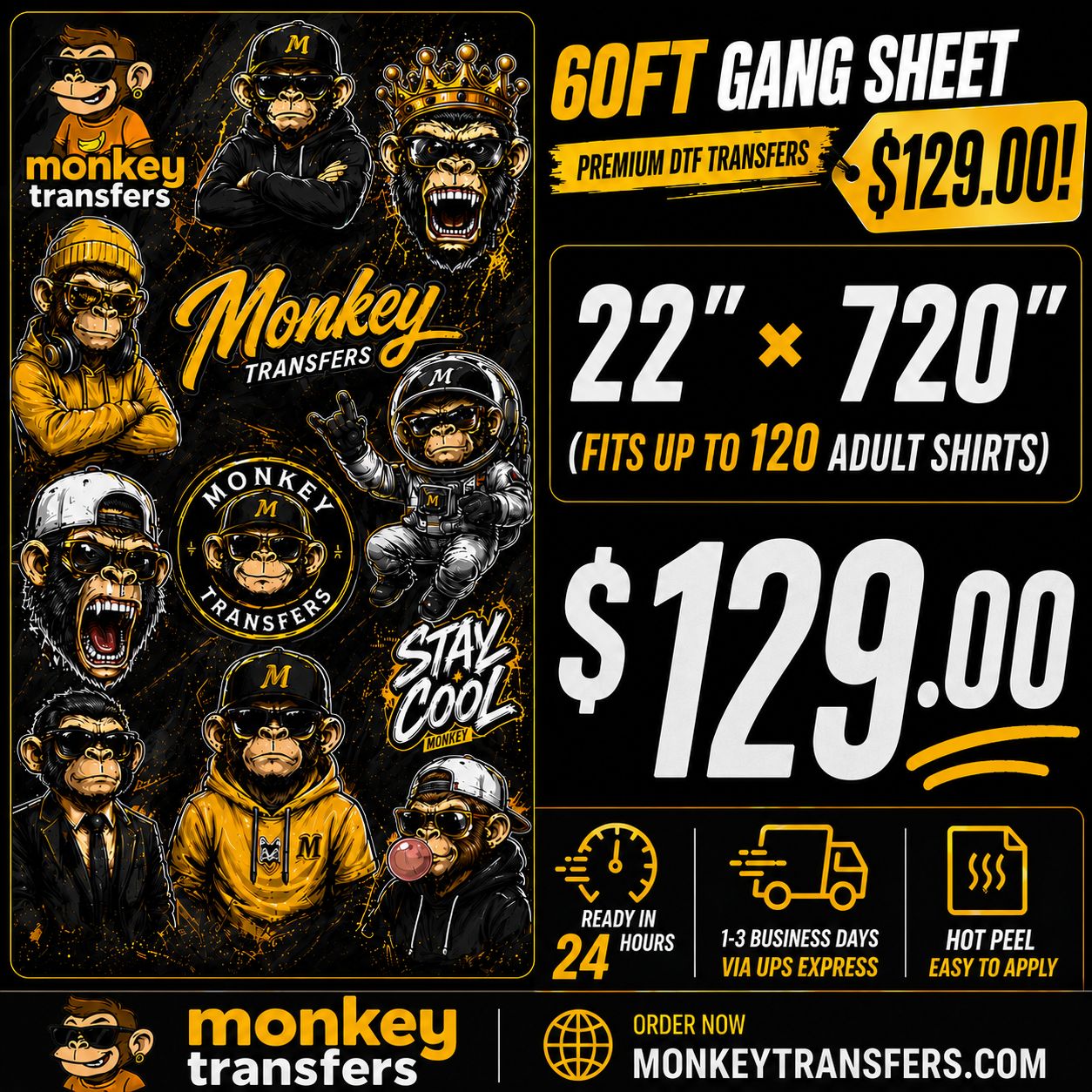 DTF Transfers Gang Sheet Builder